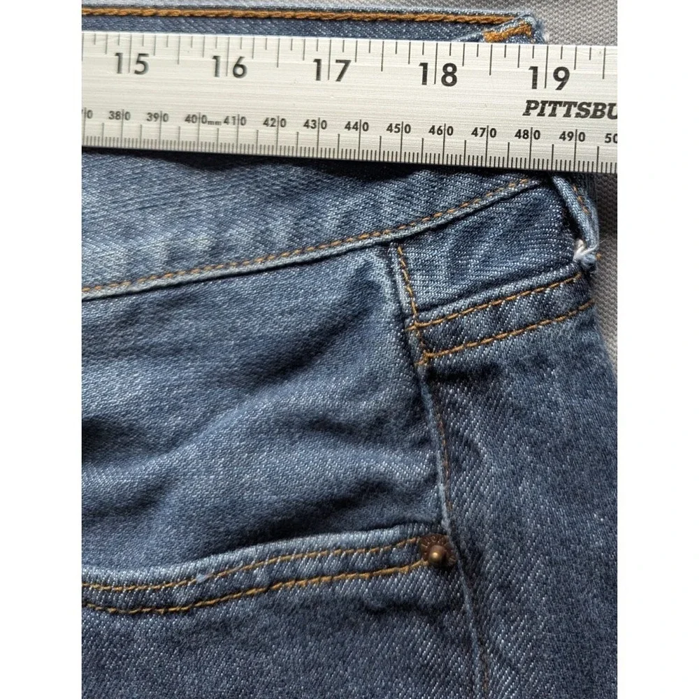 Lucky Brand 181 Relaxed Straight Mens Jeans 38x32 Blue Medium Wash Stretch Denim